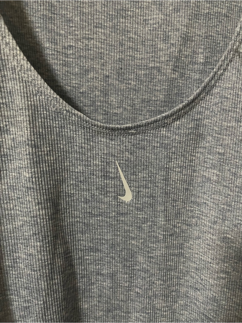 Nike Dri-Fit Light Blue Ruched Ribbed Tank Top Size Small - Picture 4 of 9